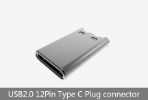 USB2.0 12Pin Type C Plug connector